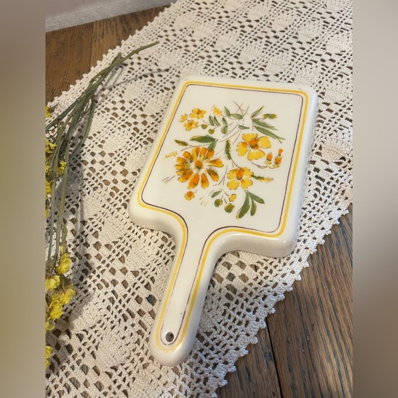 💛 VINTAGE – Hand-painted ceramic spoon rest – - Picture 4 of 11